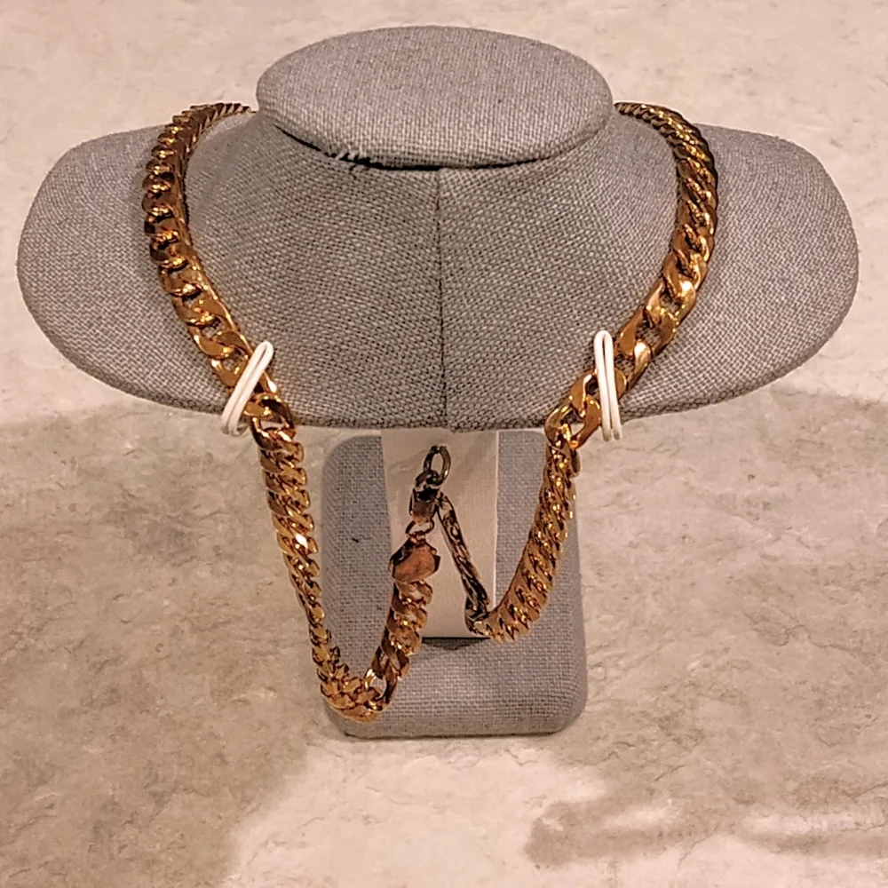 14K ROSE GOLD PLATED MENS 24